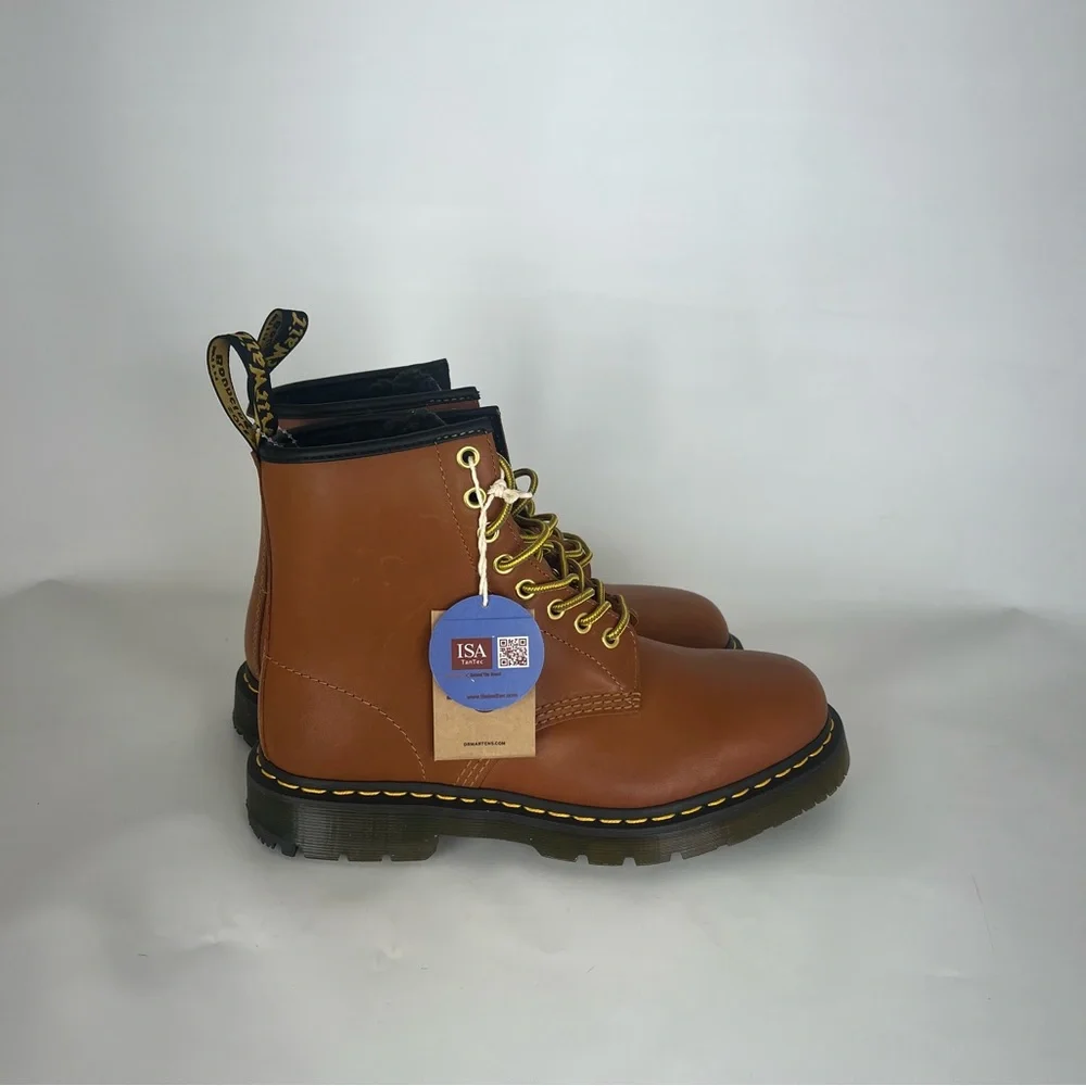 Dr. Doc Martens Men's 1460 Leather Lace Up Boots Brown Crazy Horse New NWT - Picture 3 of 9